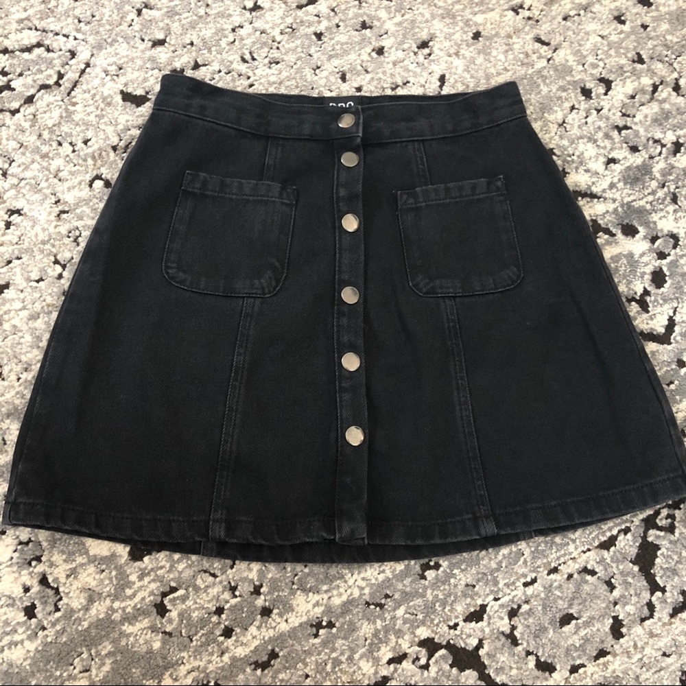Urban Outfitters Black Denim Skirt